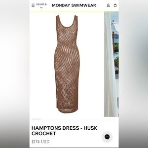 Monday Swimwear Hamptons Dress Sz 12-14(V)